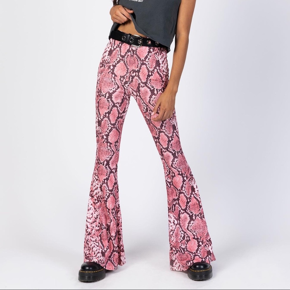 Pink Snakeskin Pants